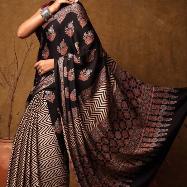Ajrakh Saree
